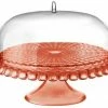 Guzzini Tortenplatte Tiffany Mit Fuß Und Haube In Coral -KitchenAid shop image 1211 1 11 1 23 1 946 xl