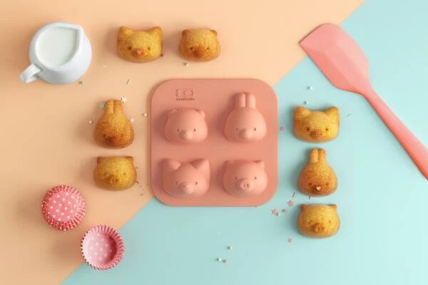 Monbento Silikonform mit Tiermotiven, 2 tlg. Monbento Silikonform Mit Tiermotiven, 2 Tlg. -KitchenAid shop mb silifriends 50274147018 o