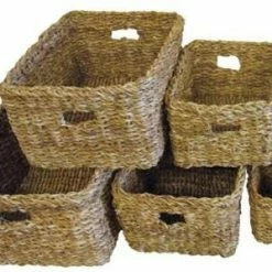 Benguela Trading Korb-Set Rechteckig, 6-teilig